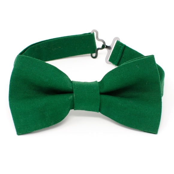 Emerald Green Boys Bow Tie for Baby or Toddlers - Picture 1 of 4